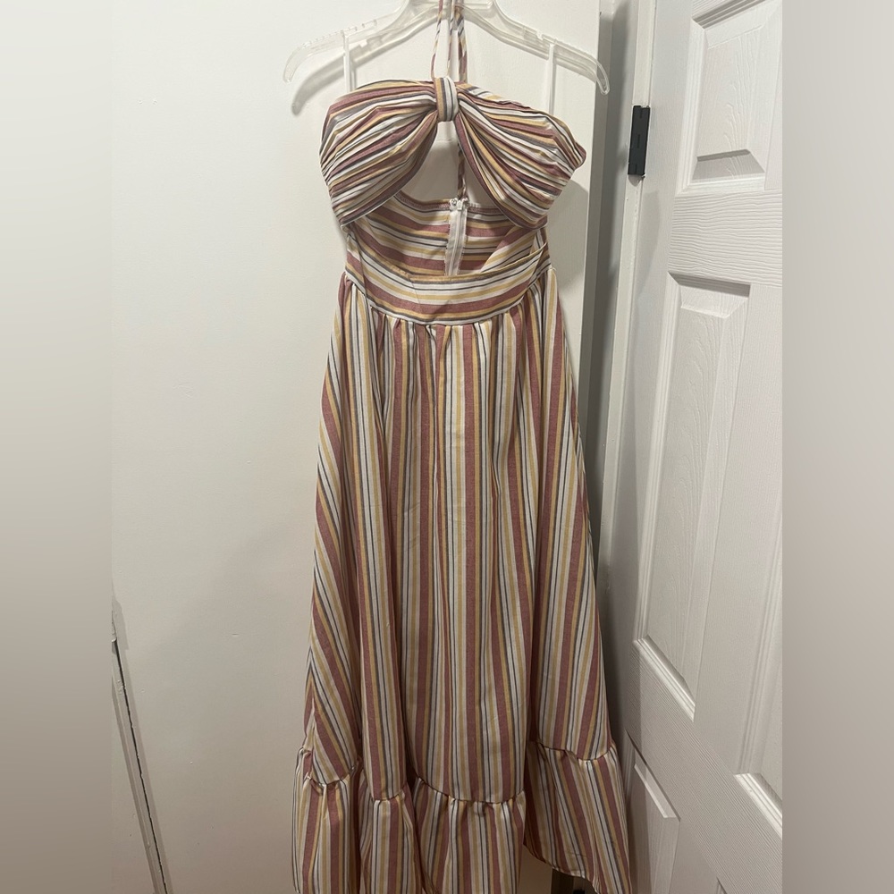 Maxi Length Sun dress with cut out